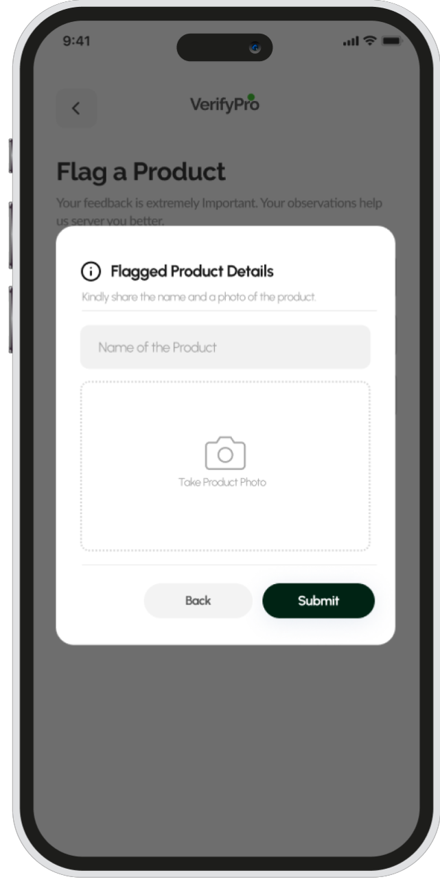 Report Product Interface